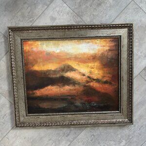 NIB ArtistBe Sunrise by Bita Mohabbati Canvas Print, 16" x 20" Versailles Silver